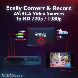 ClearClick AV2HD 2.0 konwerter i nagrywarka wideo AV RCA do HDMI